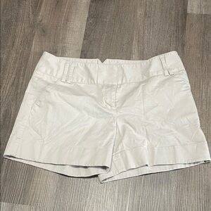 Express Cream Casual Tailored Bermuda Shorts